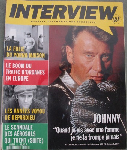 ENTREVUE magazine side cover Issue 3 October 1992