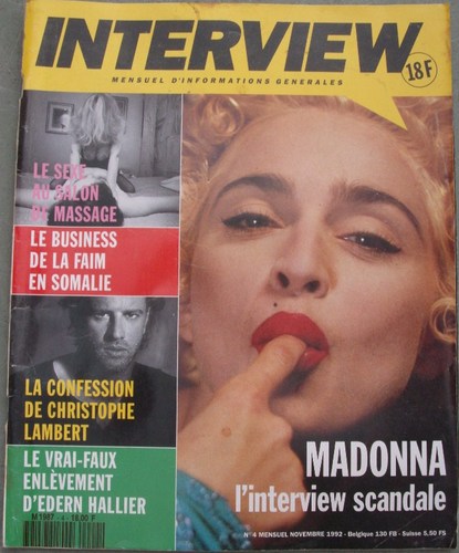 ENTREVUE magazine side cover Issue 4 November 1992