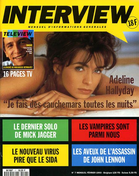 ENTREVUE magazine side cover Issue 7 February 1993