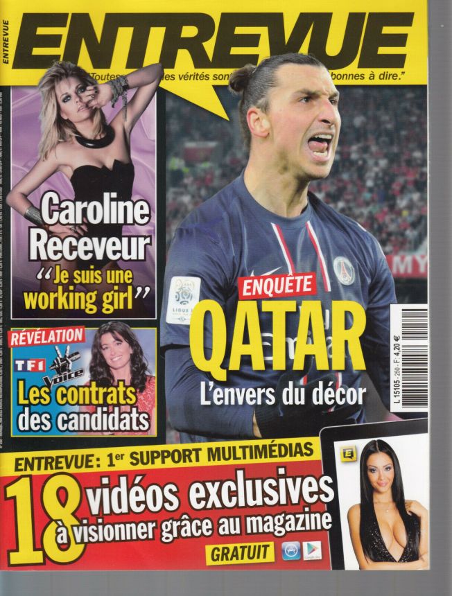 ENTREVUE magazine side cover Issue 250 May 2013