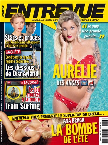 ENTREVUE magazine side cover Issue 253 August 2013