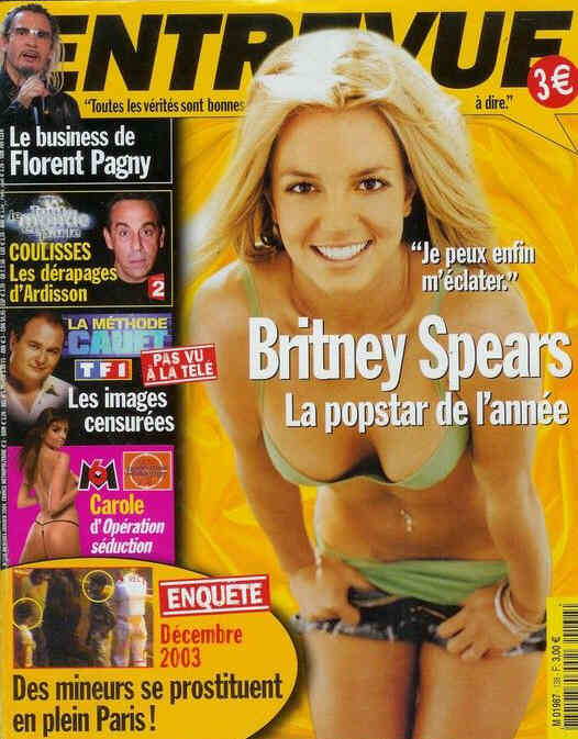 ENTREVUE magazine side cover Issue 138 January 2004