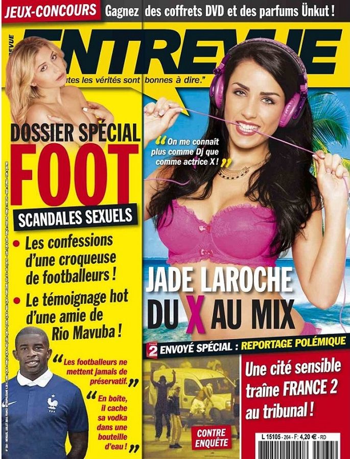 ENTREVUE magazine side cover Issue 264 July 2014