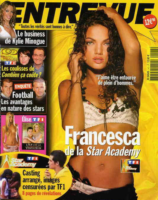 ENTREVUE magazine side cover Issue 147 October 2004