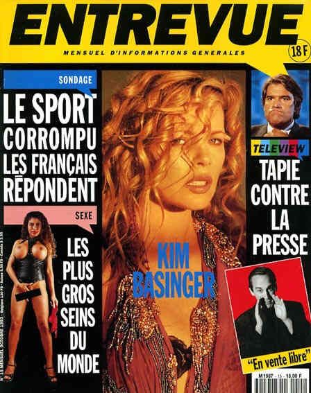 ENTREVUE magazine side cover Issue 15 October 1993