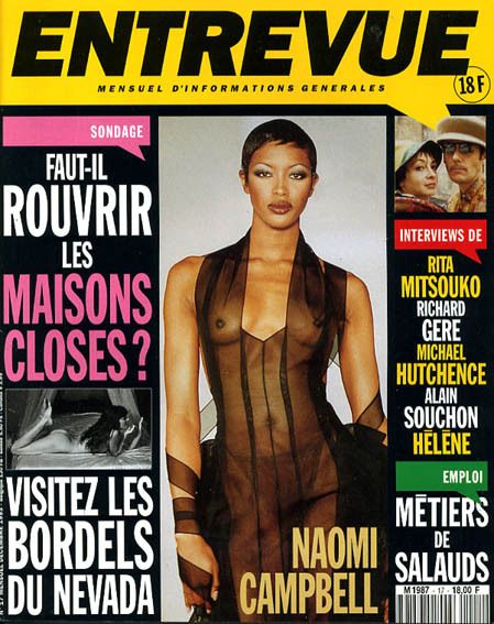 ENTREVUE magazine side cover Issue 17 December 1993