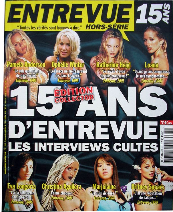 ENTREVUE magazine side cover  Special # 17  2007