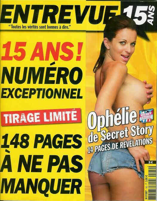 ENTREVUE magazine side cover Issue 180 July 2007