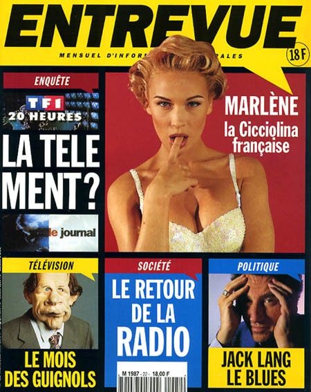 ENTREVUE magazine side cover Issue 22 May 1994