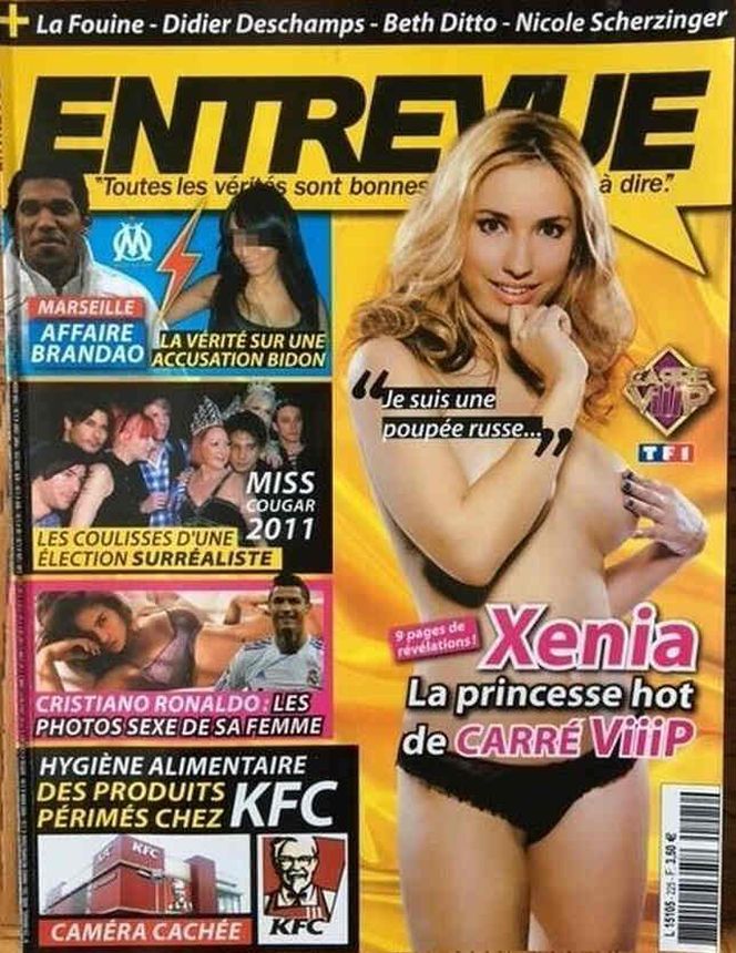 ENTREVUE magazine side cover Issue 225 April 2011