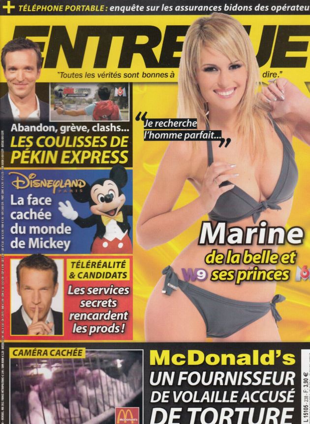 ENTREVUE magazine side cover Issue 238 May 2012