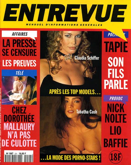 ENTREVUE magazine side cover Issue 24 July 1994