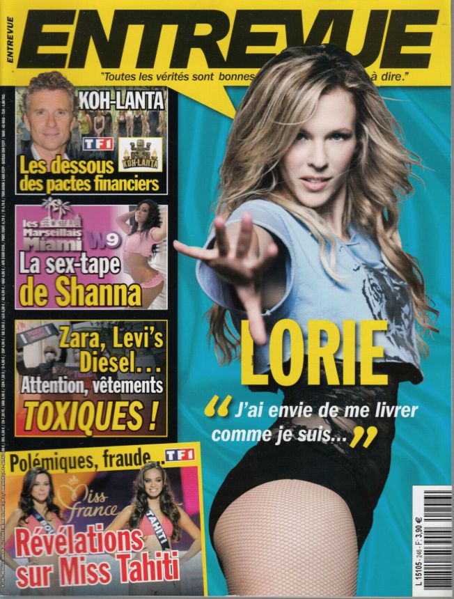 ENTREVUE magazine side cover Issue 246 January 2013