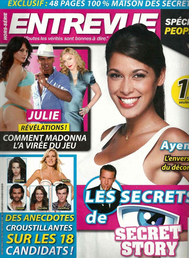 ENTREVUE magazine side cover  Special # 30  2011