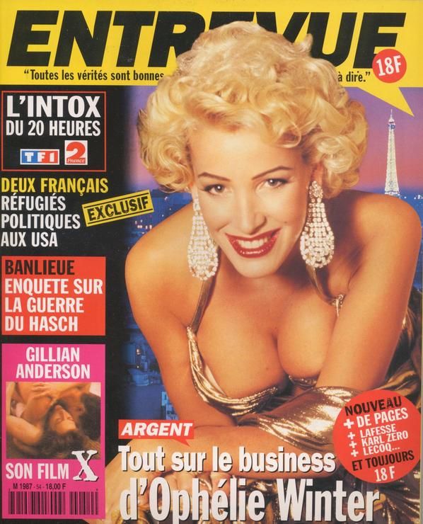 ENTREVUE magazine side cover Issue 54 January 1997