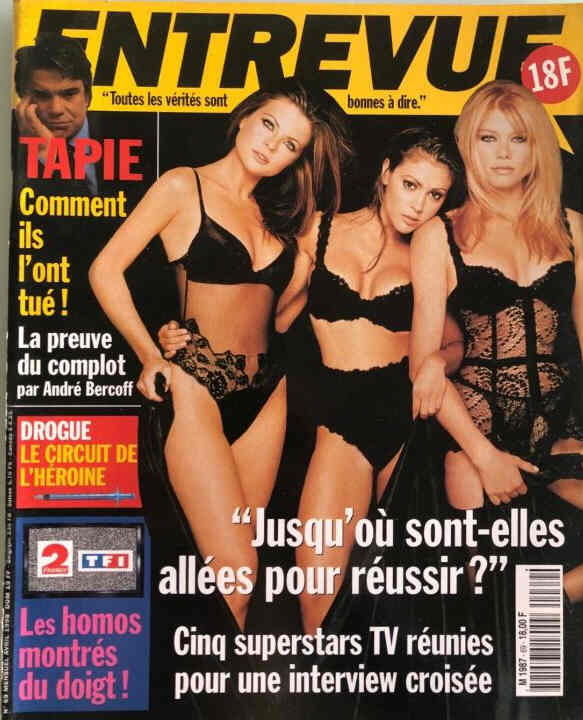 ENTREVUE magazine side cover Issue 69 April 1998