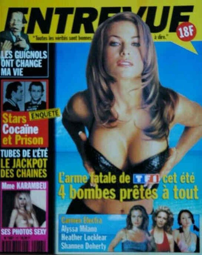 ENTREVUE magazine side cover Issue 73 August 1998