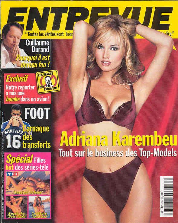 ENTREVUE magazine side cover Issue 85 August 1999