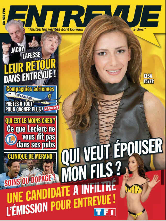 ENTREVUE magazine side cover Issue 275 July 2015
