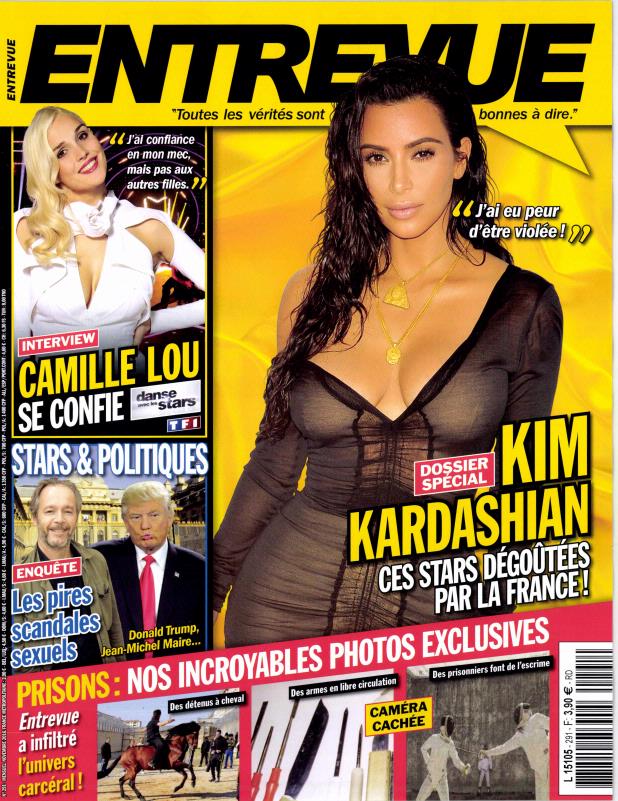 ENTREVUE magazine side cover Issue 291 November 2016