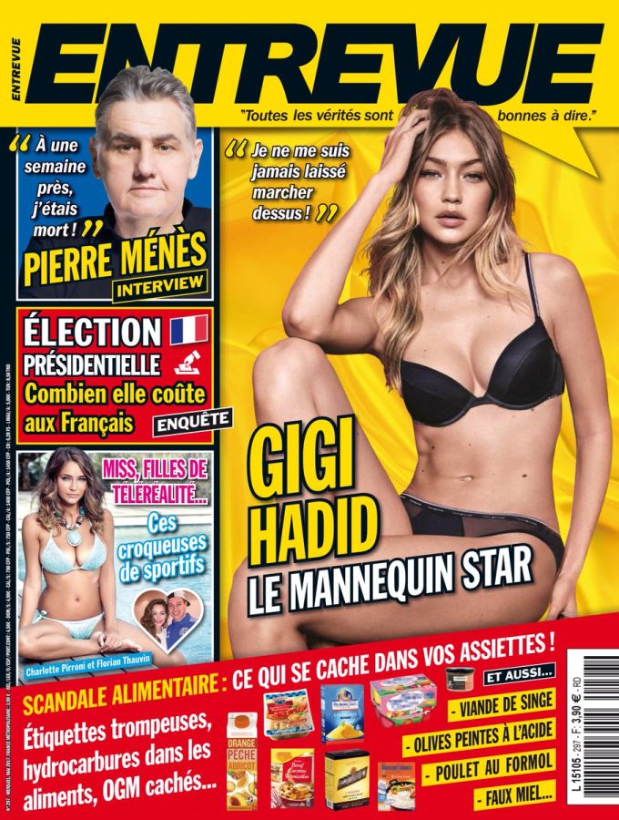 ENTREVUE magazine side cover Issue 297 April 2017