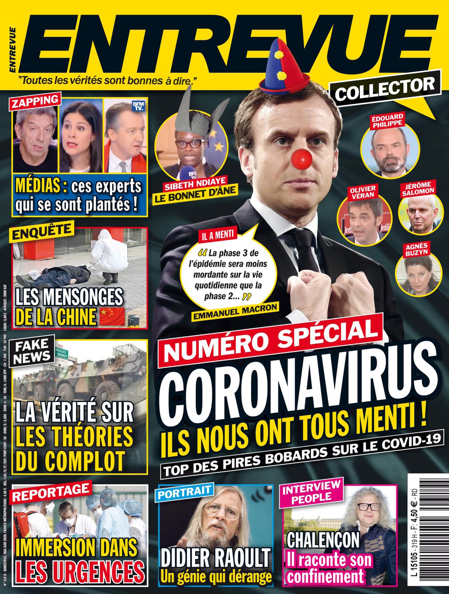 ENTREVUE magazine side cover Issue 319  May 2020