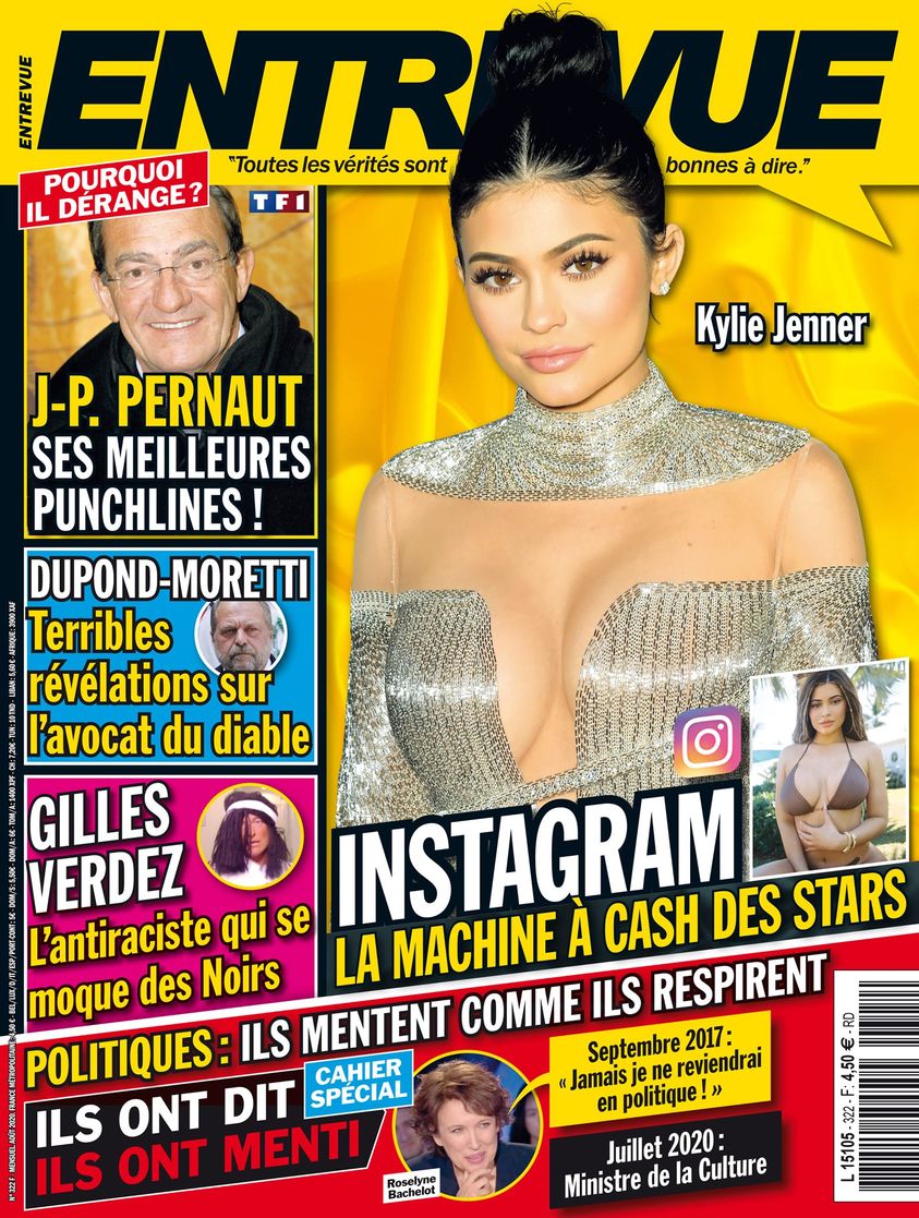 ENTREVUE magazine side cover Issue 322  August 2020