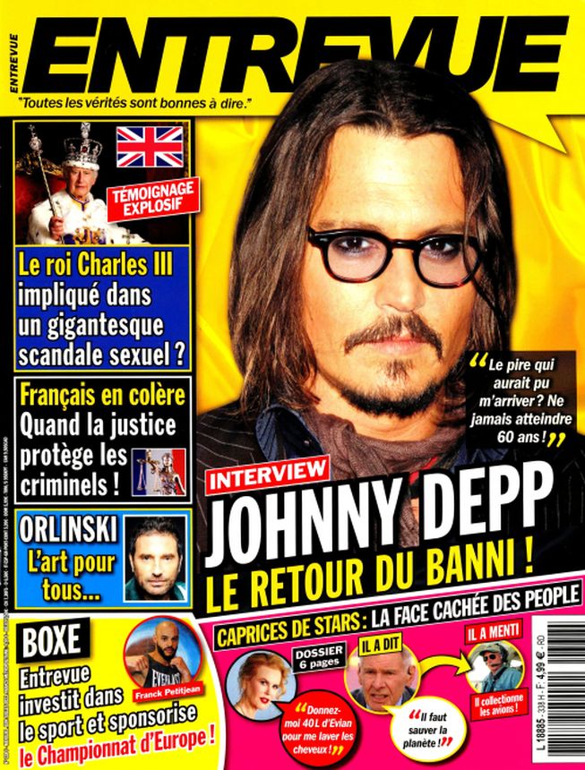 ENTREVUE magazine side cover Issue 338  May 2023