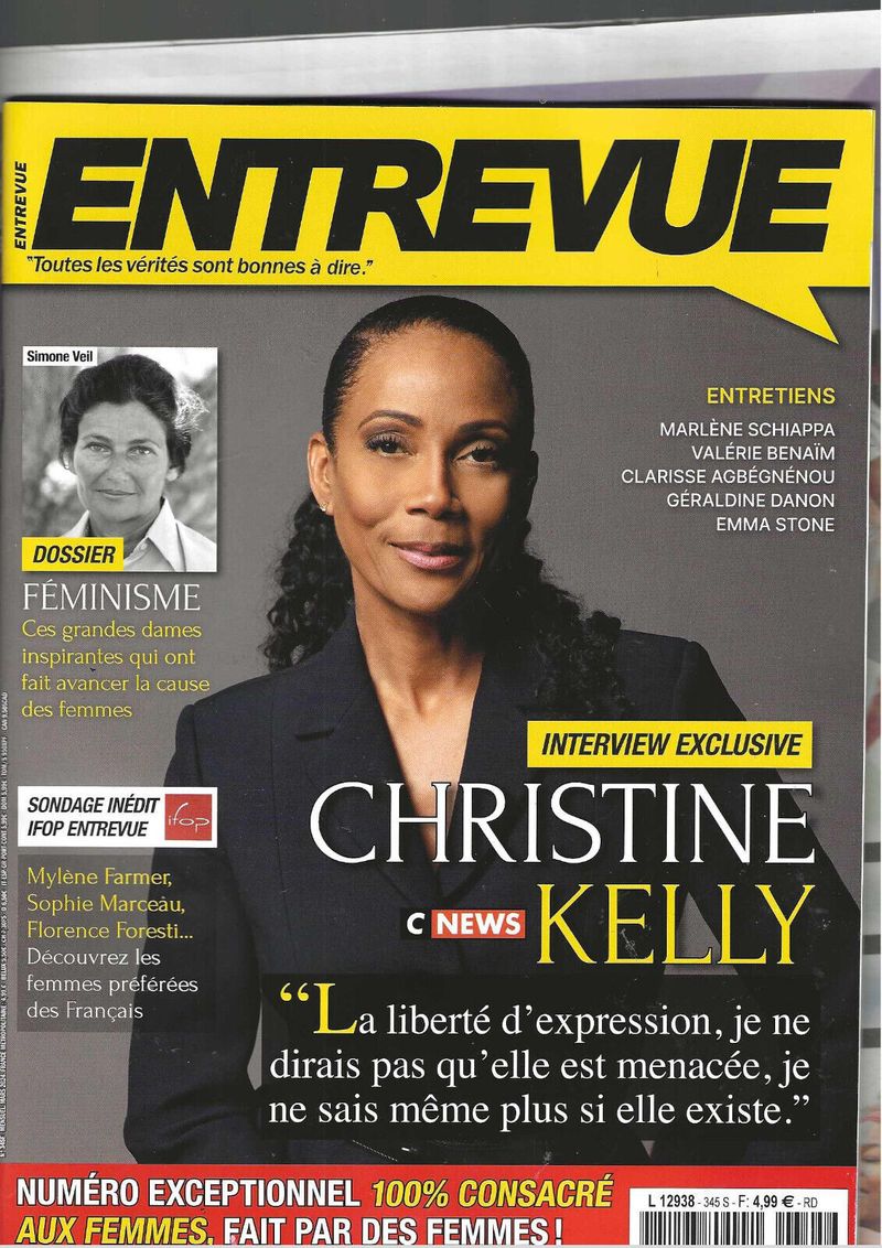 ENTREVUE magazine side cover Issue 345  March 2024