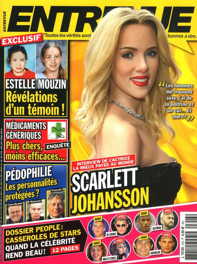 ENTREVUE magazine side cover Issue 316  February 2020