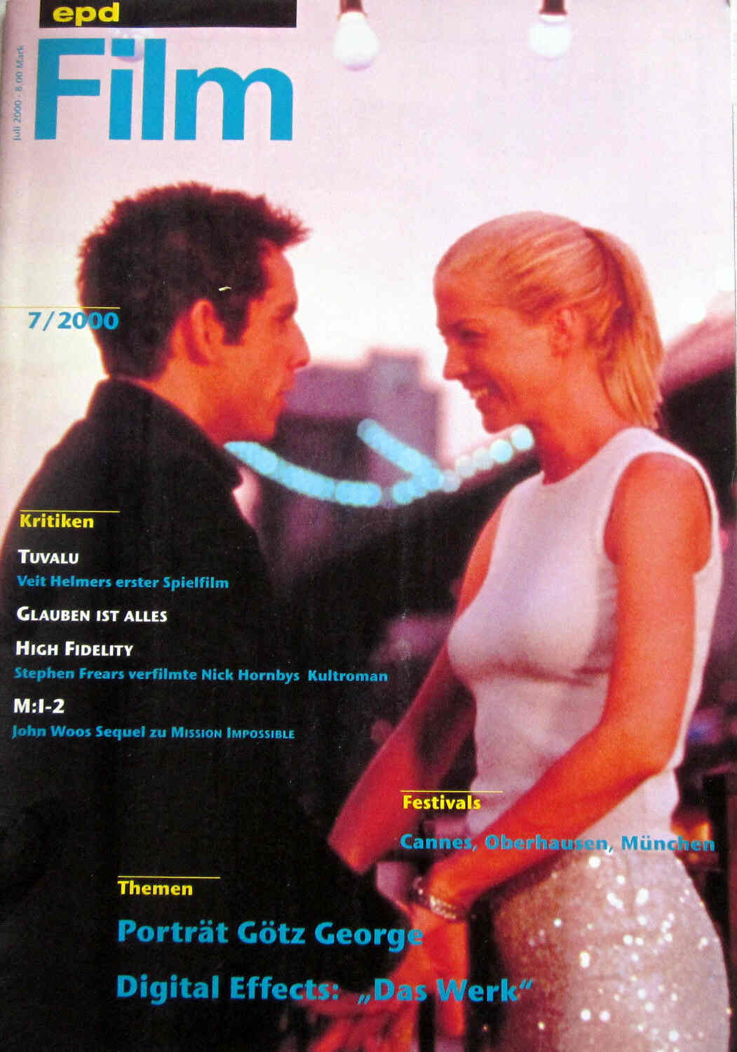 EPD FILM magazine side cover Issue 7 July 2000