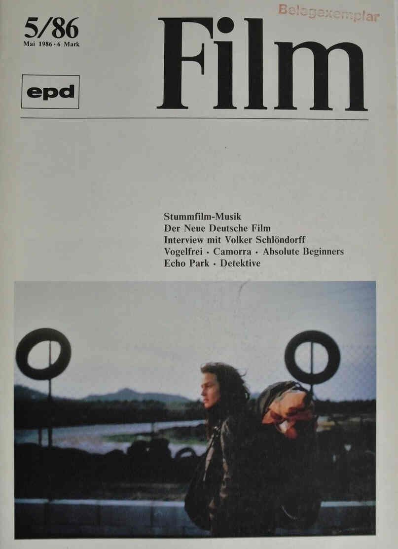 EPD FILM magazine side cover Issue 5 May 1986