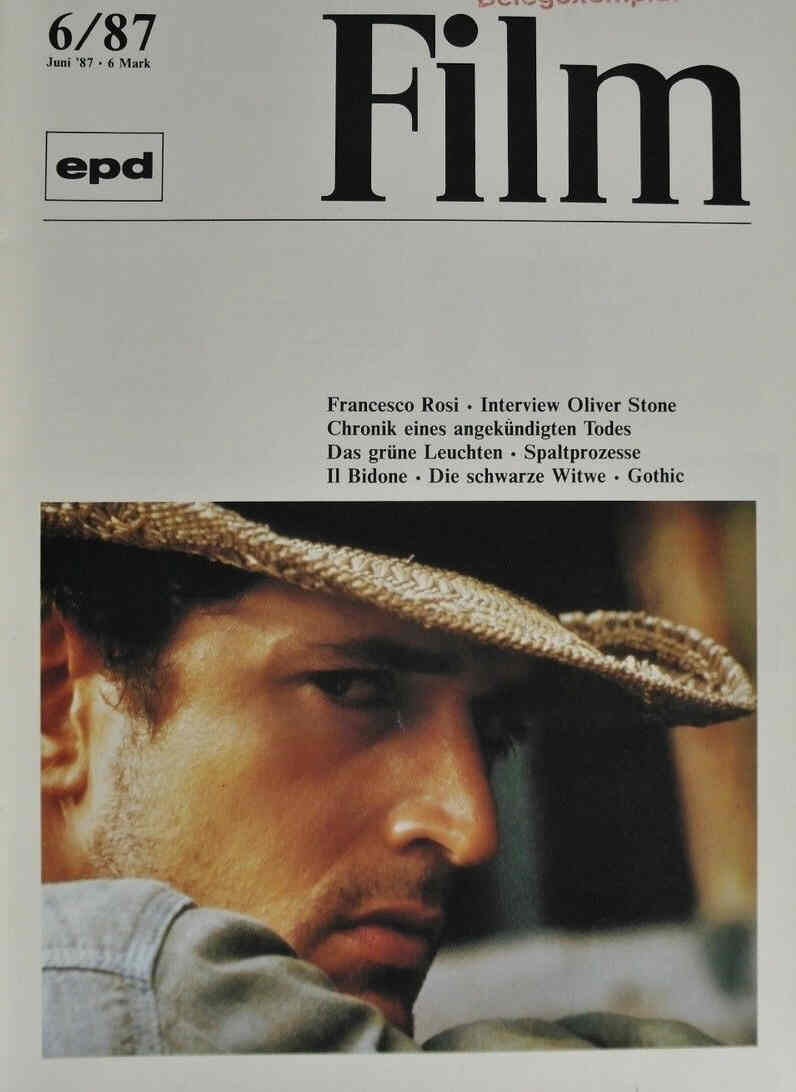 EPD FILM magazine side cover Issue 6 June 1987