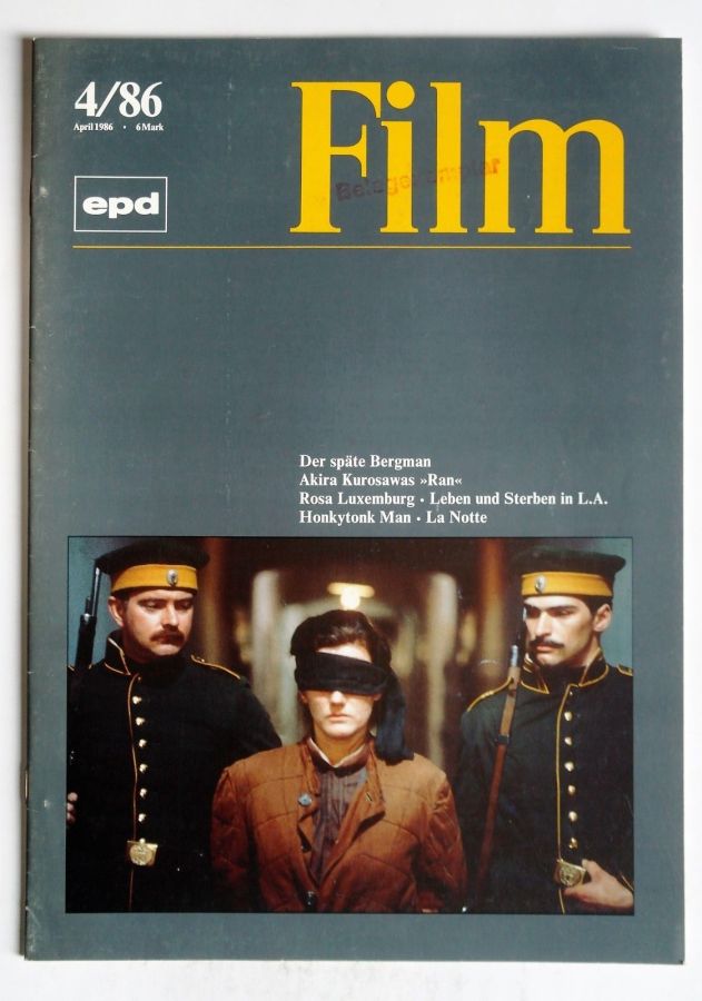 EPD FILM magazine side cover Issue 4 April 1986