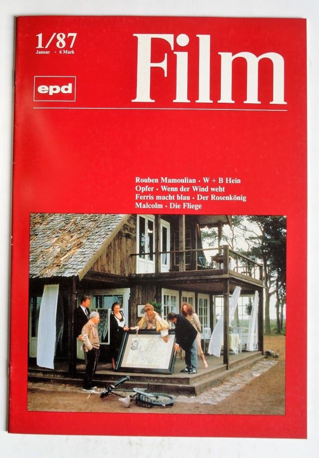 EPD FILM magazine side cover Issue 1 January 1987