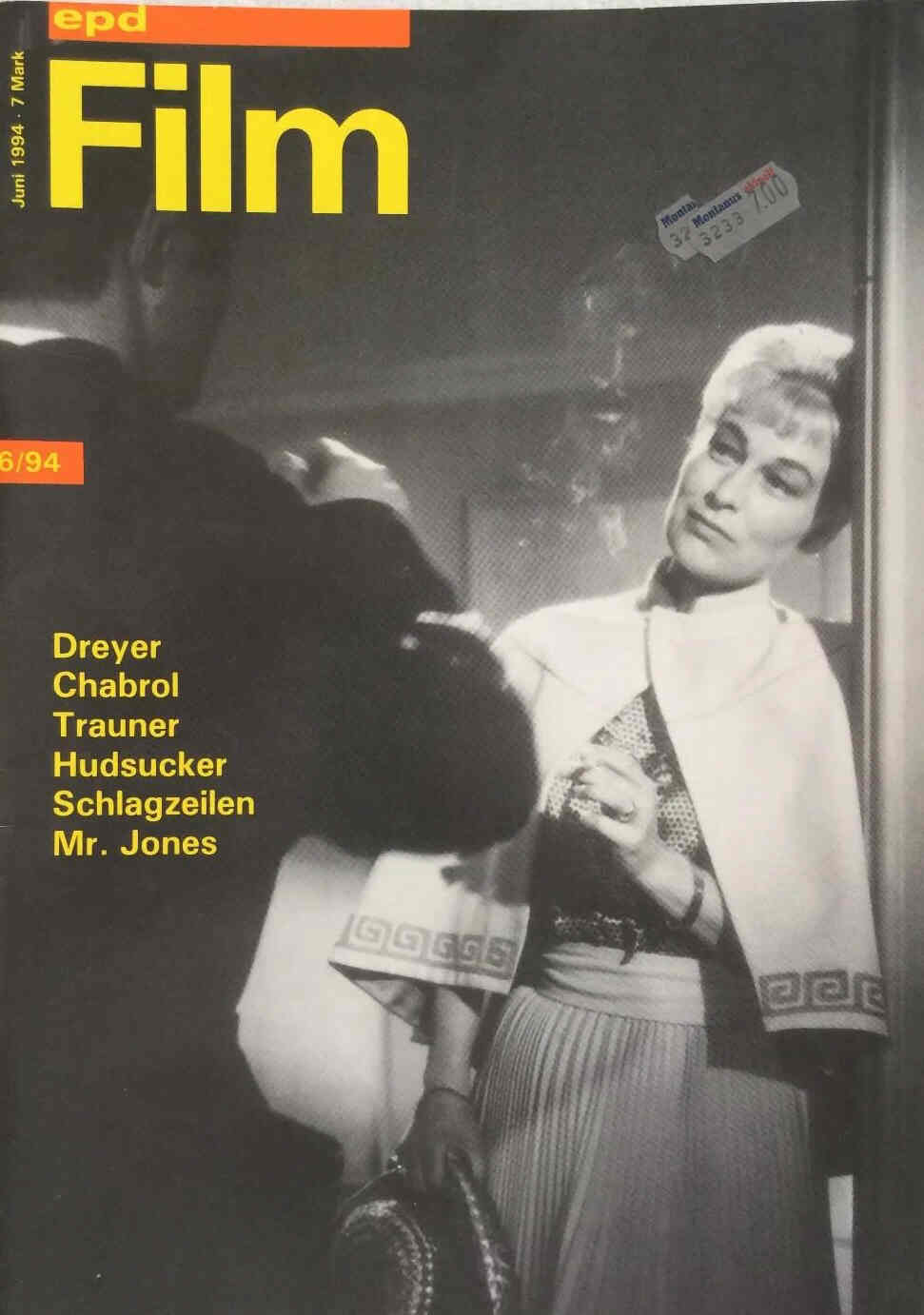 EPD FILM magazine side cover Issue 6 June 1994