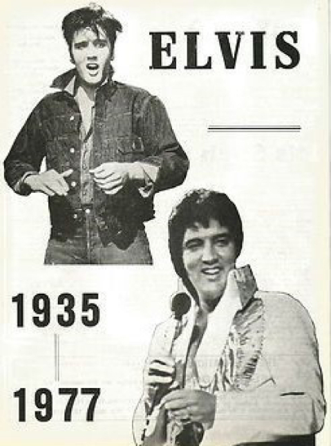 OFFICIAL ELVIS PRESLEY FAN CLUB magazine side cover  August 1977