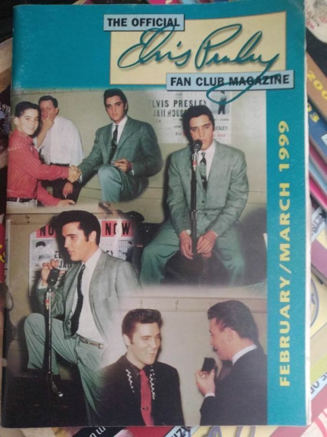 OFFICIAL ELVIS PRESLEY FAN CLUB magazine side cover  February/March 1999