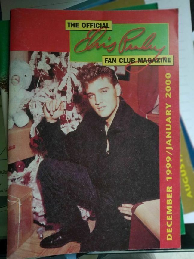 OFFICIAL ELVIS PRESLEY FAN CLUB magazine side cover  December 1999/ January 2000 