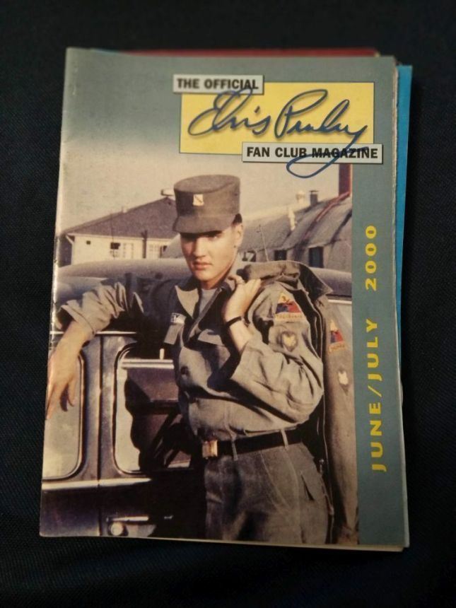 OFFICIAL ELVIS PRESLEY FAN CLUB magazine side cover  June/July 2000