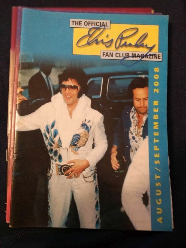 OFFICIAL ELVIS PRESLEY FAN CLUB magazine side cover  August/September 2008