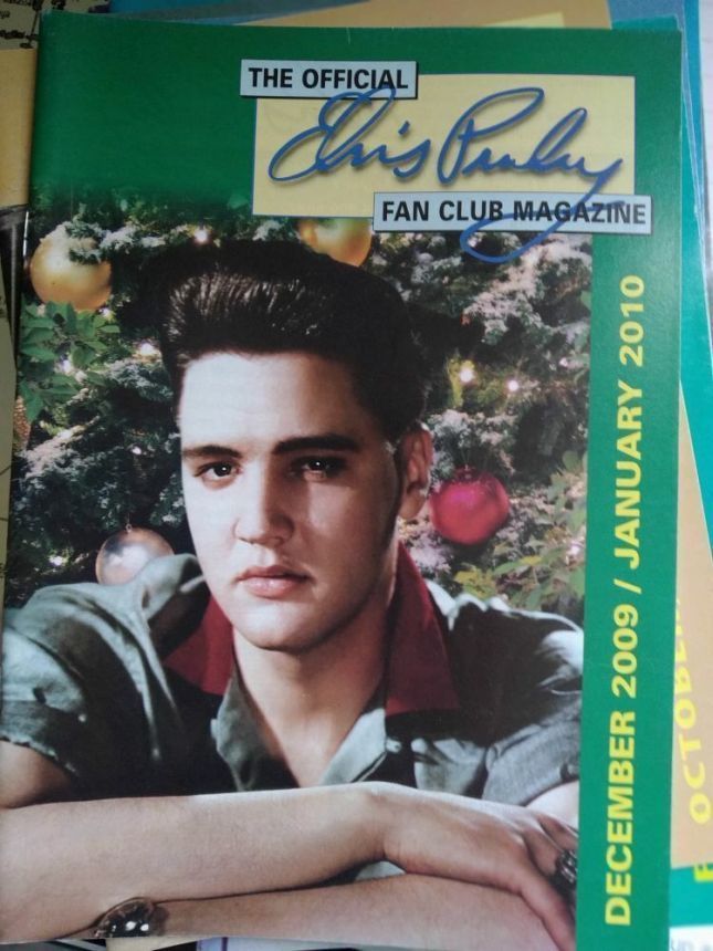 OFFICIAL ELVIS PRESLEY FAN CLUB magazine side cover  December 2009/ January 2010 
