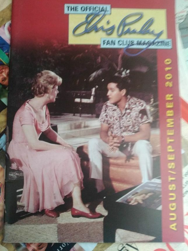 OFFICIAL ELVIS PRESLEY FAN CLUB magazine side cover  August/September 2010