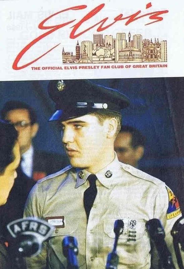 OFFICIAL ELVIS PRESLEY FAN CLUB magazine side cover  April/May 1988