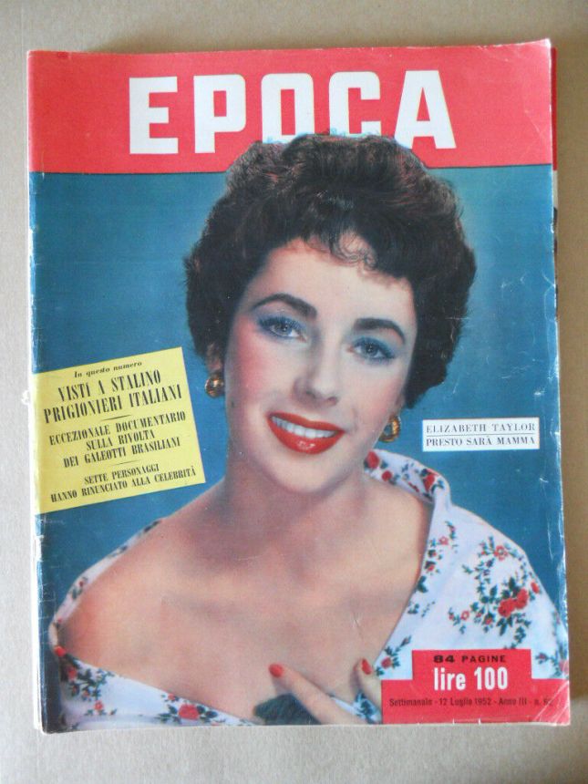 EPOCA magazine side cover Issue 92 12 July 1952