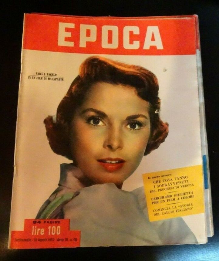 EPOCA magazine side cover Issue 98 23 August 1952