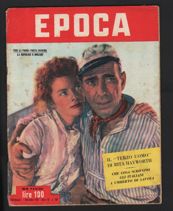 EPOCA magazine side cover Issue 108 1 November 1952