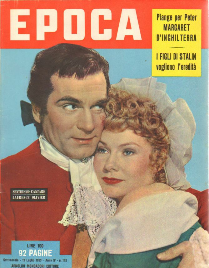 EPOCA magazine side cover Issue 145 12 July 1953
