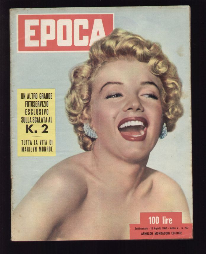 EPOCA magazine side cover Issue 202 15 August 1954
