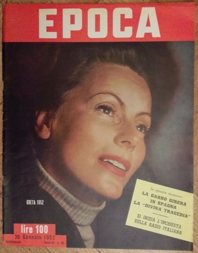 EPOCA magazine side cover Issue 68 26 January 1952